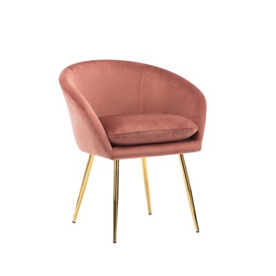 Elzira Velvet Upholstered Arm Chair - Image 0