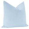 Classic Velvet Pillow Cover, Powder Blue, 26" x 26" - Image 1