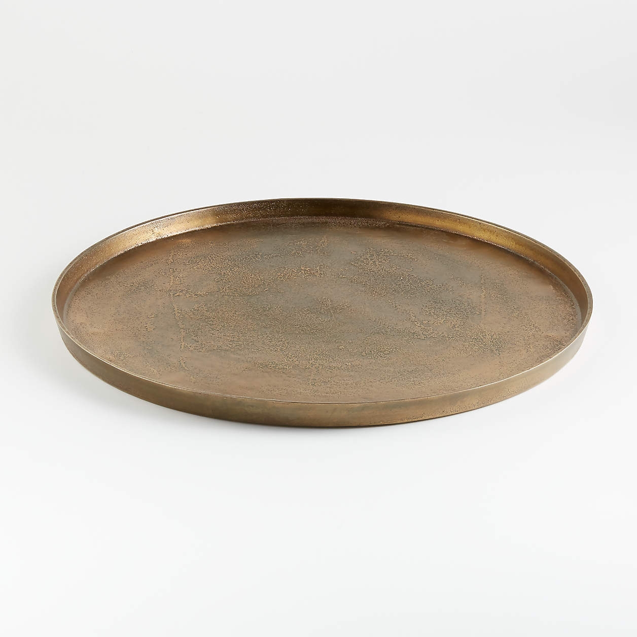 Element Metal Tray, Antiqued Brass - Image 0