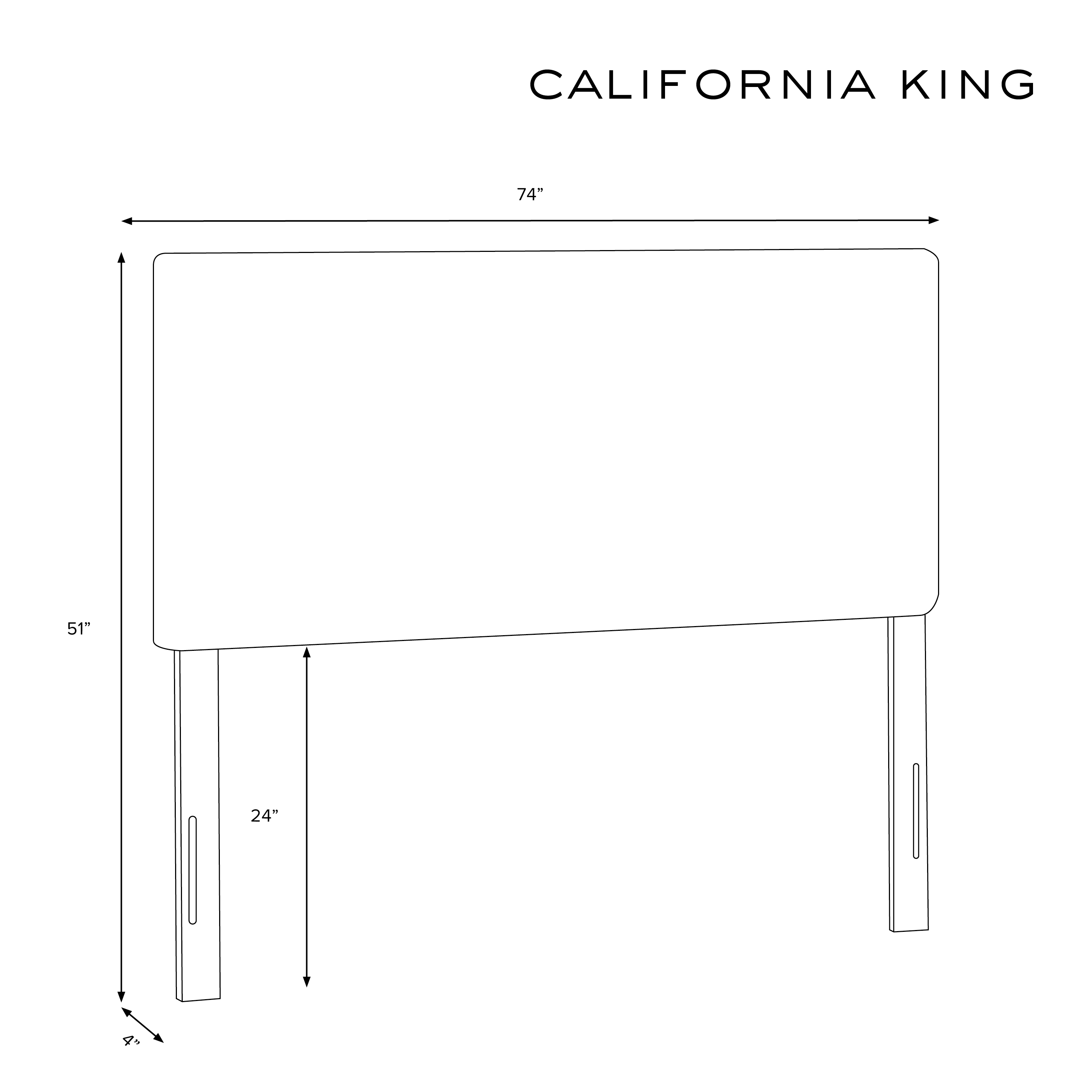 Ellsworth Headboard, California King, Pumice, Pewter Nailheads - Image 5