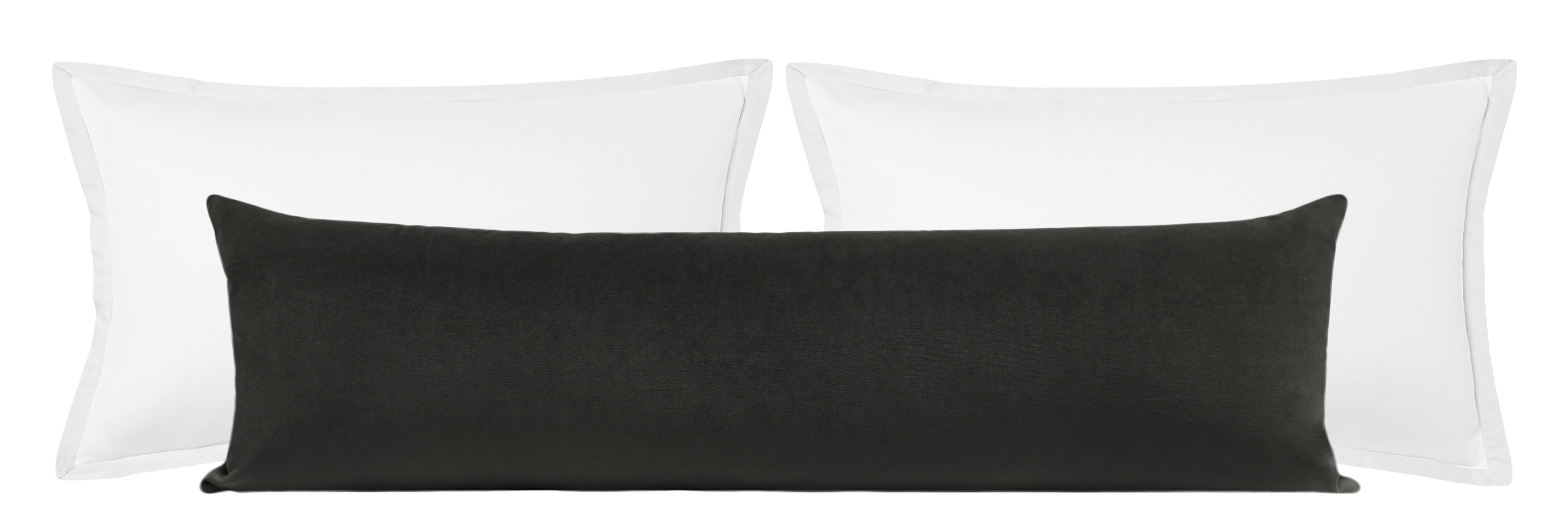 THE XL LUMBAR :: SOCIETY VELVET // GRAPHITE - 14" X 48" - Image 2