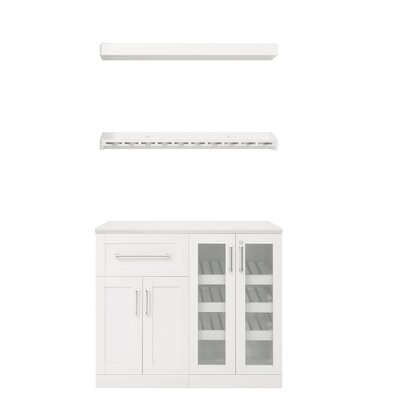 Home Bar 5 Piece Cabinet Set Shaker Style - 21" - Image 0