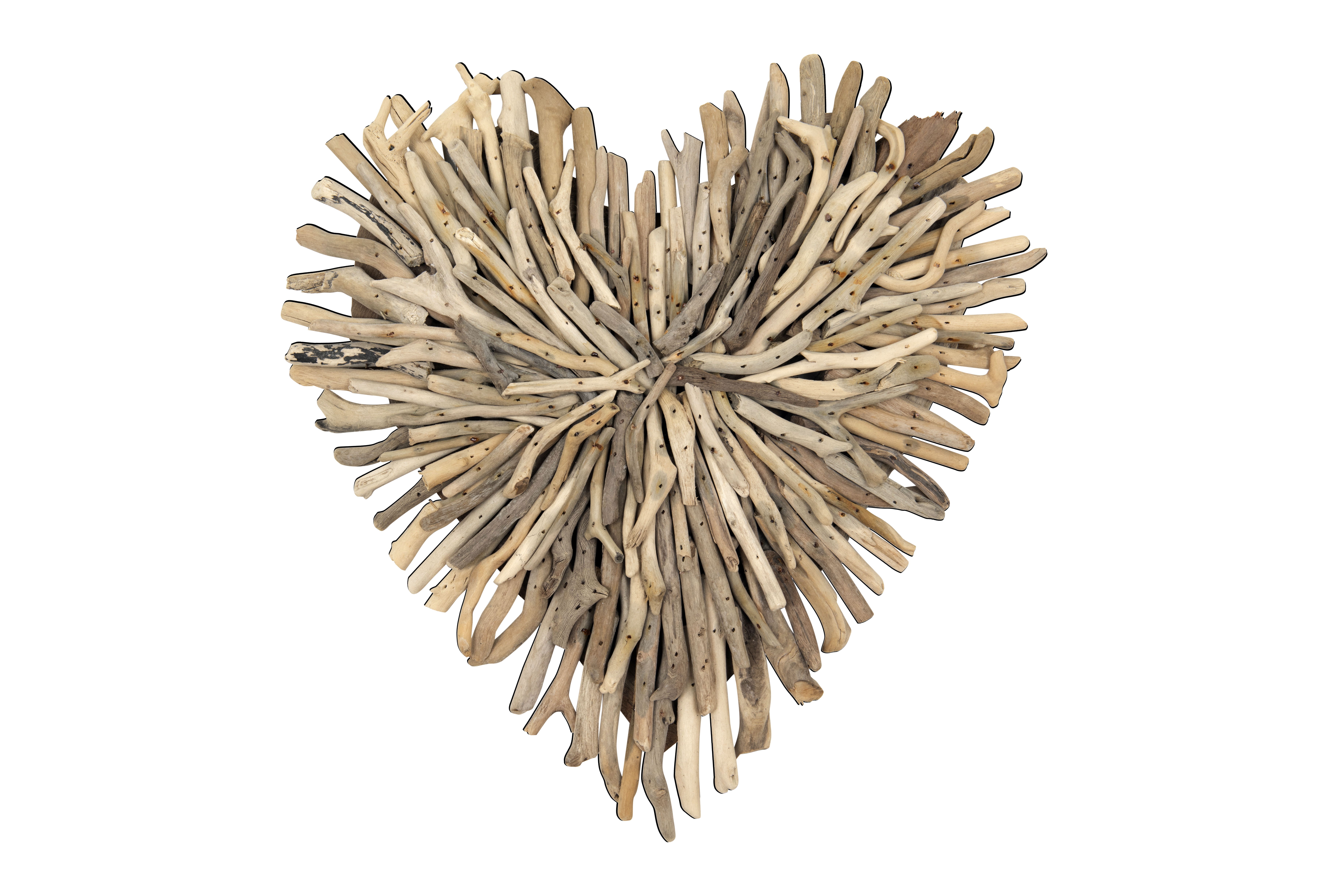 Driftwood Heart Shaped Wall Décor - Image 0
