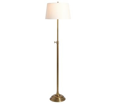 Chelsea Metal Adjustable 50" Floor Lamp, Brass - Image 0