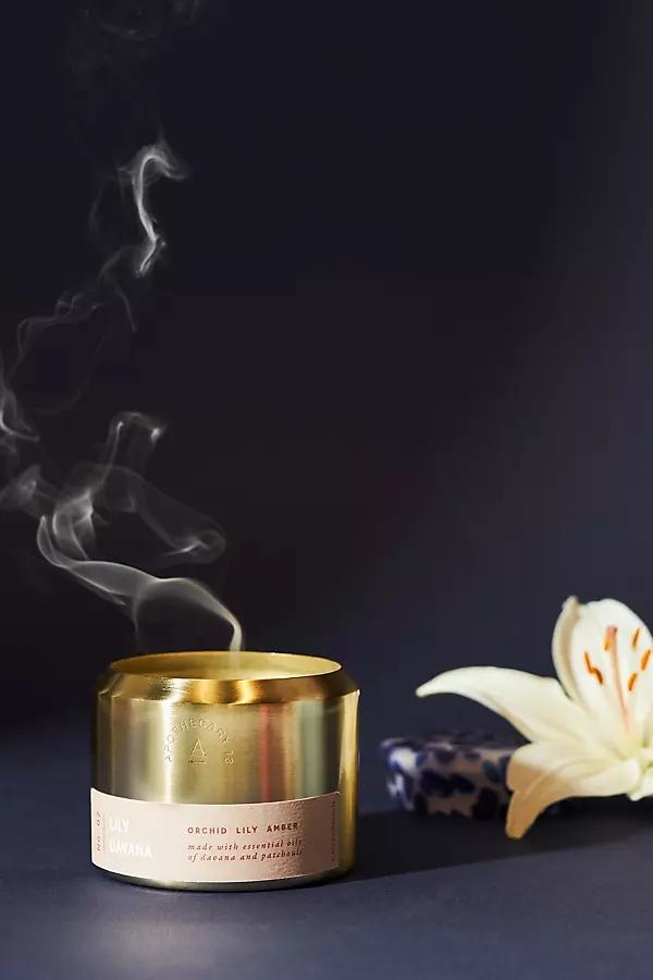 Apothecary 18 Tin Candle By Anthropologie in Beige - Image 0