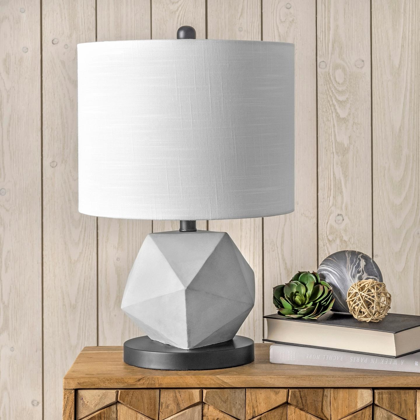 Clairton 20" Cement Table Lamp - Image 3