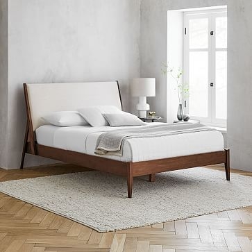 Wright Upholstered Bed, Queen, Twill, Dove - Image 2