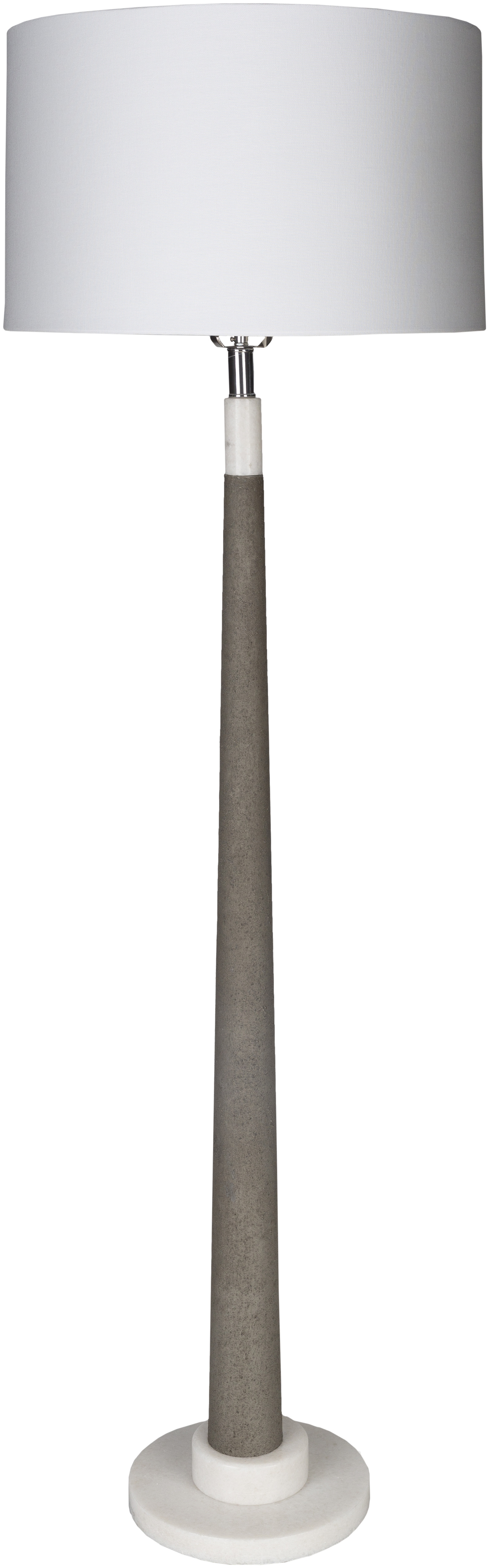 Ellison White Natural 63"H x 19"W x 19"D Accent Floor Lamp - Image 0