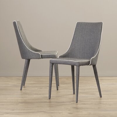 Jason Linen Upholstered Side Chair in Gray - Image 0