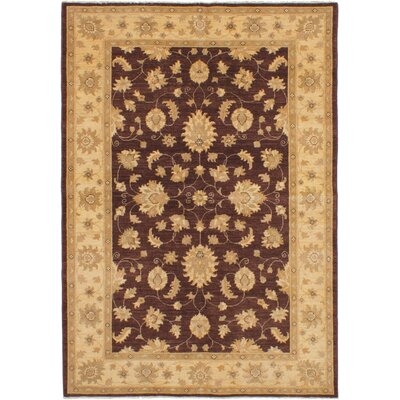 One-of-a-Kind Kali Hand-Knotted Dark Brown 5'7" x 8'1" Wool Area Rug - Image 0