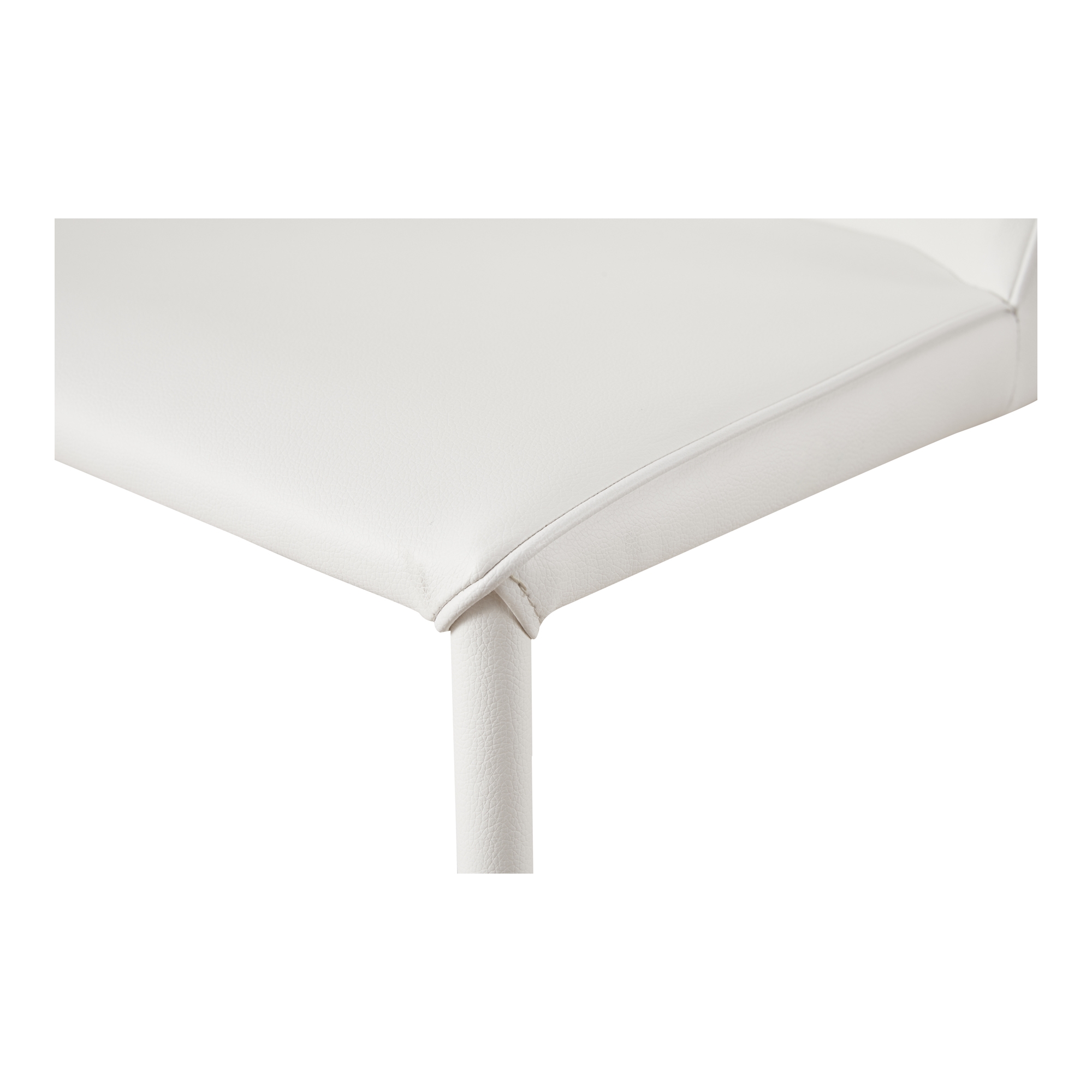 Nora Dining Chair White Vegan Leather - Set Of Two - Image 4