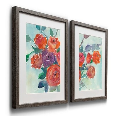 Rose Appeal I - 2 Piece Picture Frame Painting Print Set on Paper - Image 0