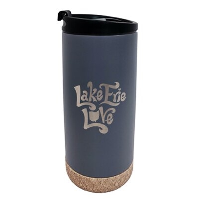 Lake Erie Love Engraved 16 oz. Double Wall Stainless Steel Travel Tumbler - Image 0