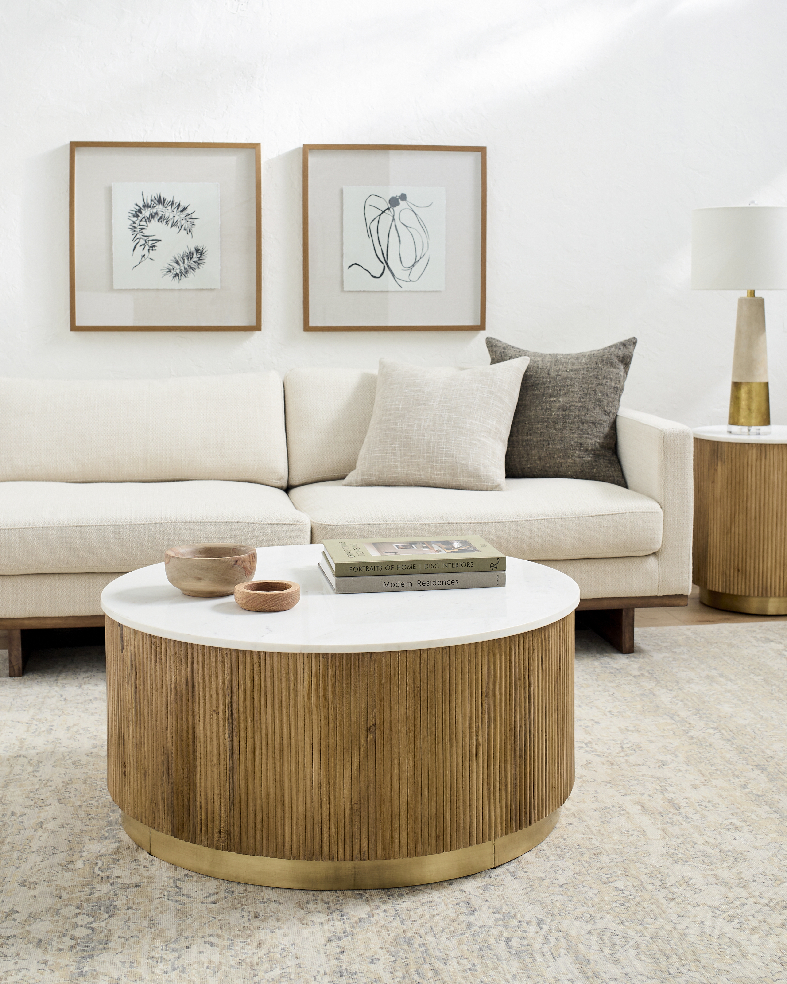 Nems  17"H x 36"W x 36"D Coffee Table - Image 1