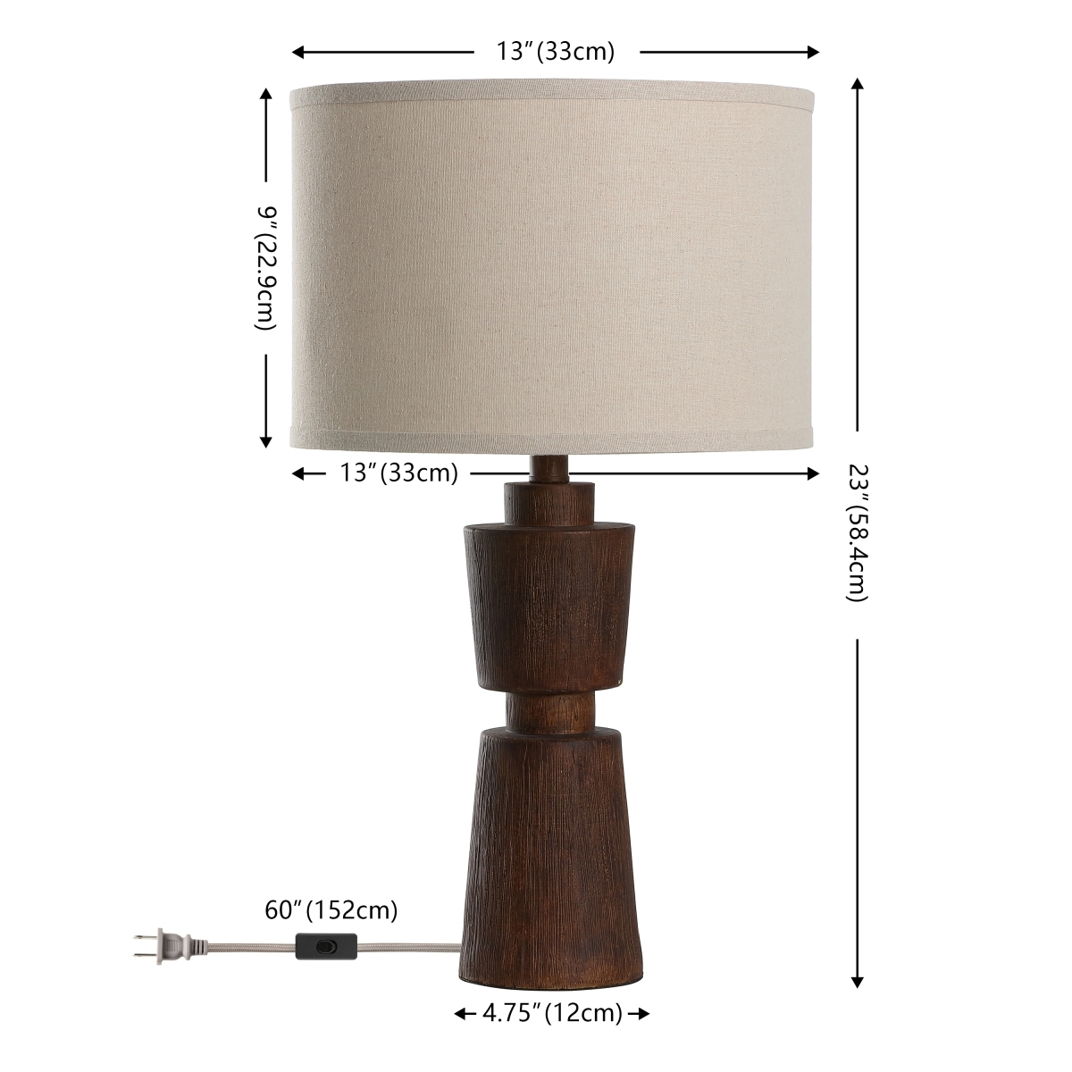 Nici 23" Table Lamp - Brown - Safavieh - Image 4