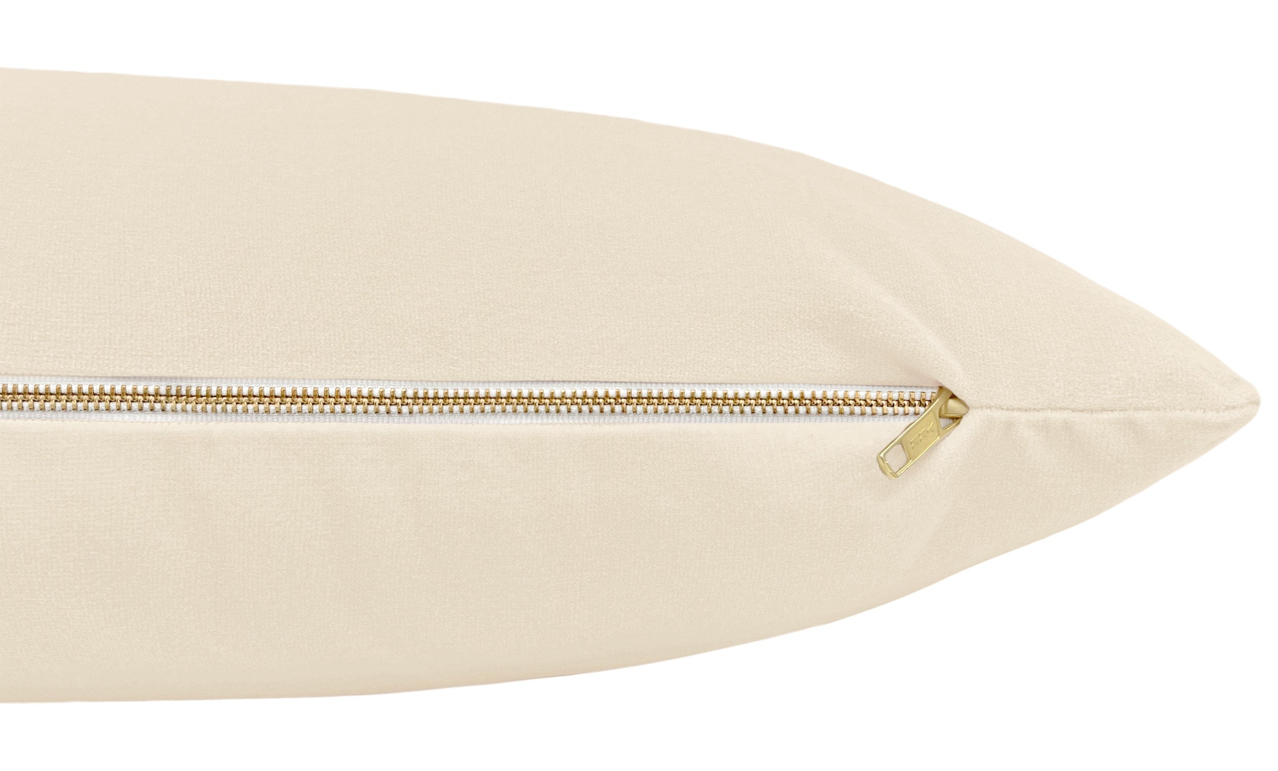 THE XL LUMBAR :: SIGNATURE VELVET // ALABASTER - BY THE YARD - Image 1