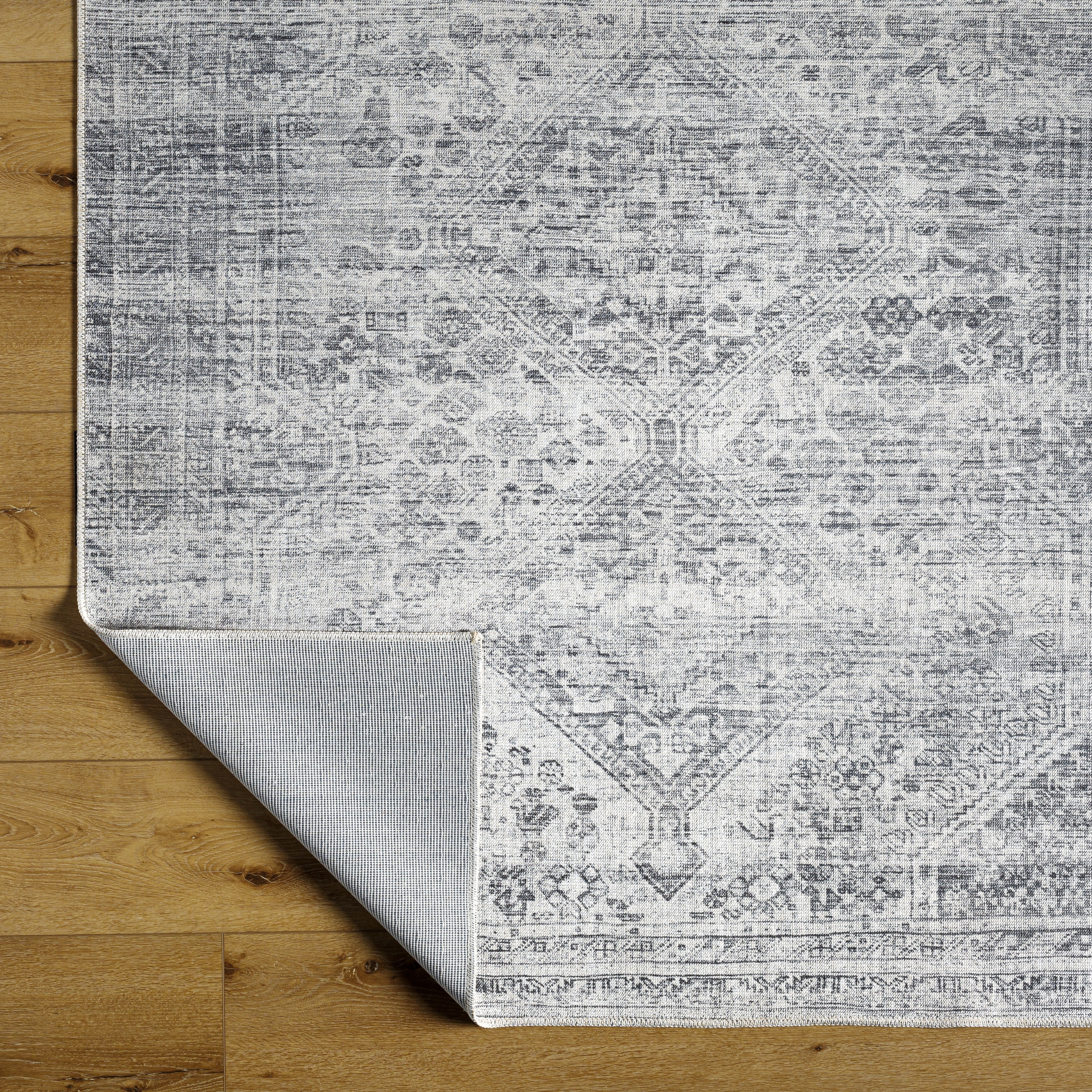 Embrace Gray Indoor 7'10" x 10' Machine Woven Rug - Image 3