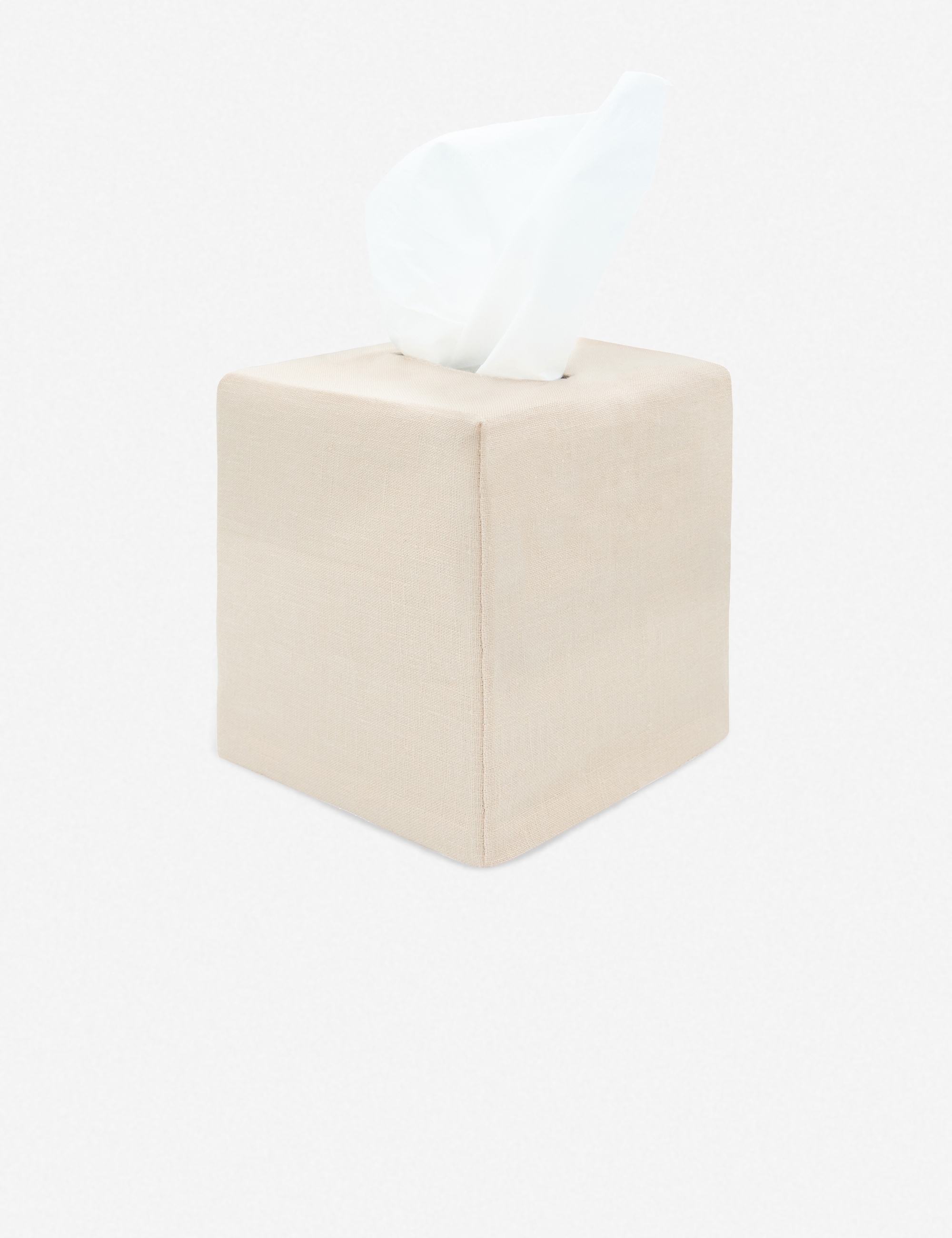 Tyla Tissue Box Cover, Oat Milk - Image 0
