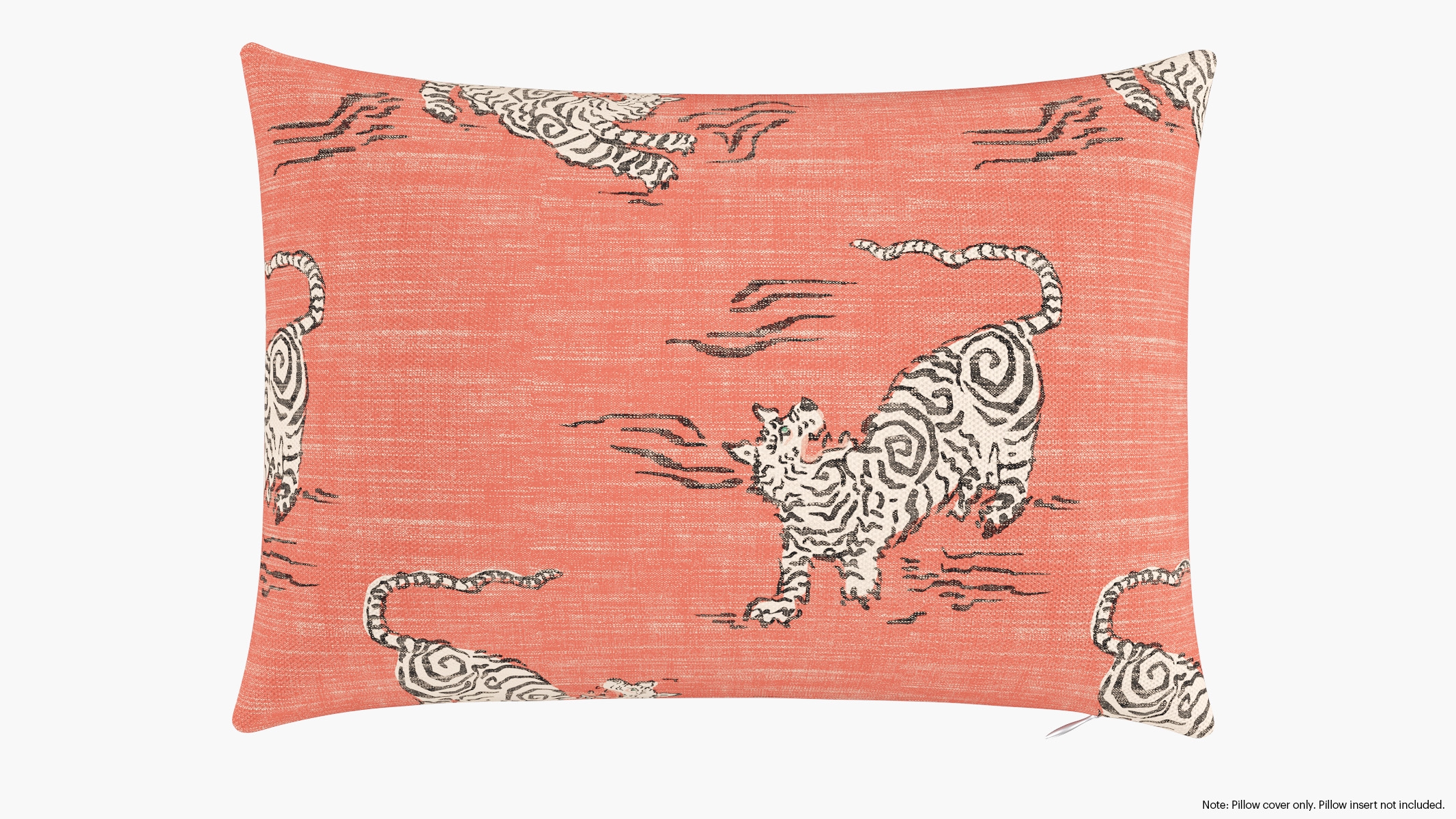 Throw Pillow Cover 14" x 20", Coral Tigresse, 14" x 20" - Image 0