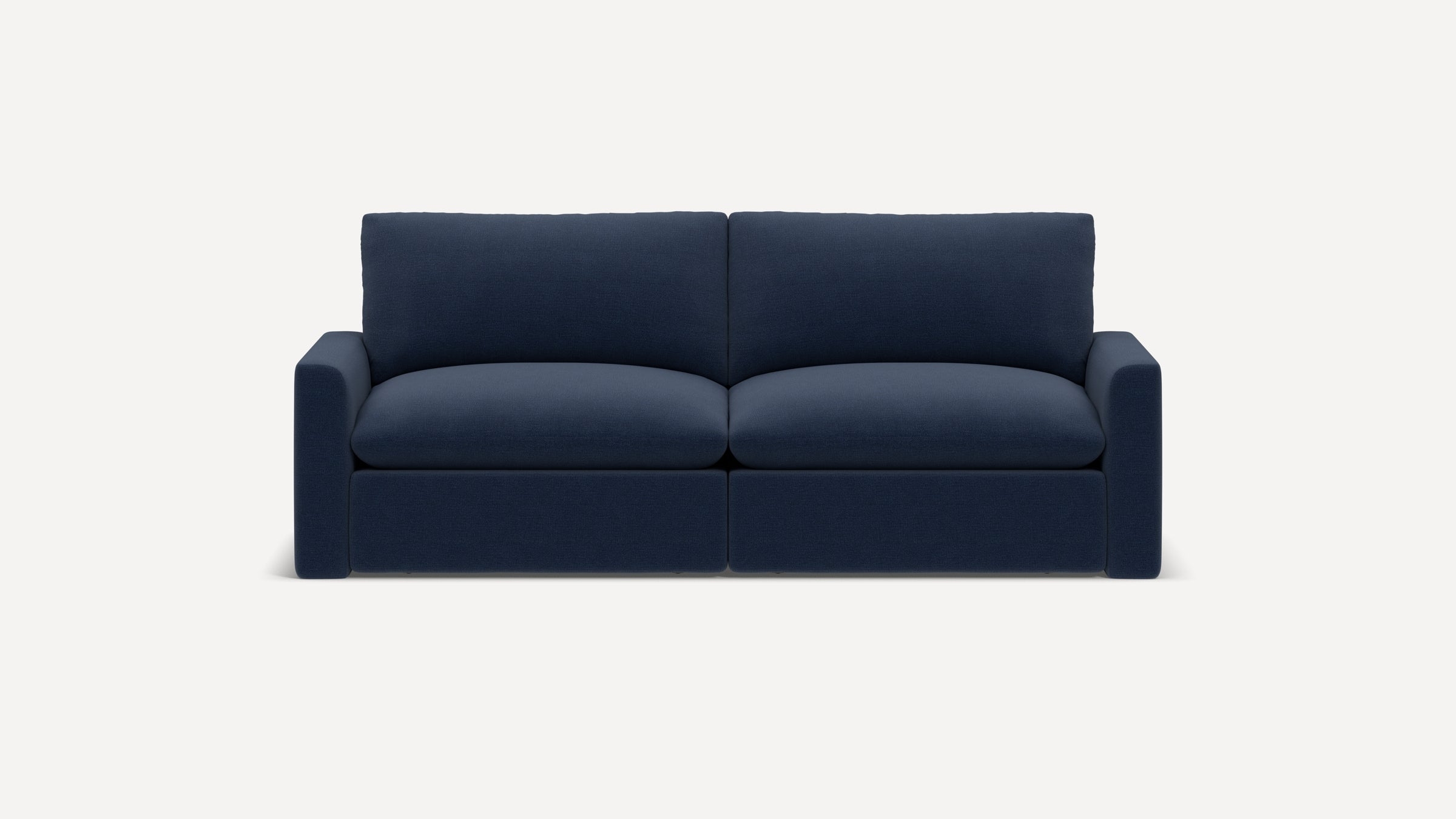 Russet 2-Piece Sofa - Navy Blue - Performance Flatweave - Image 0