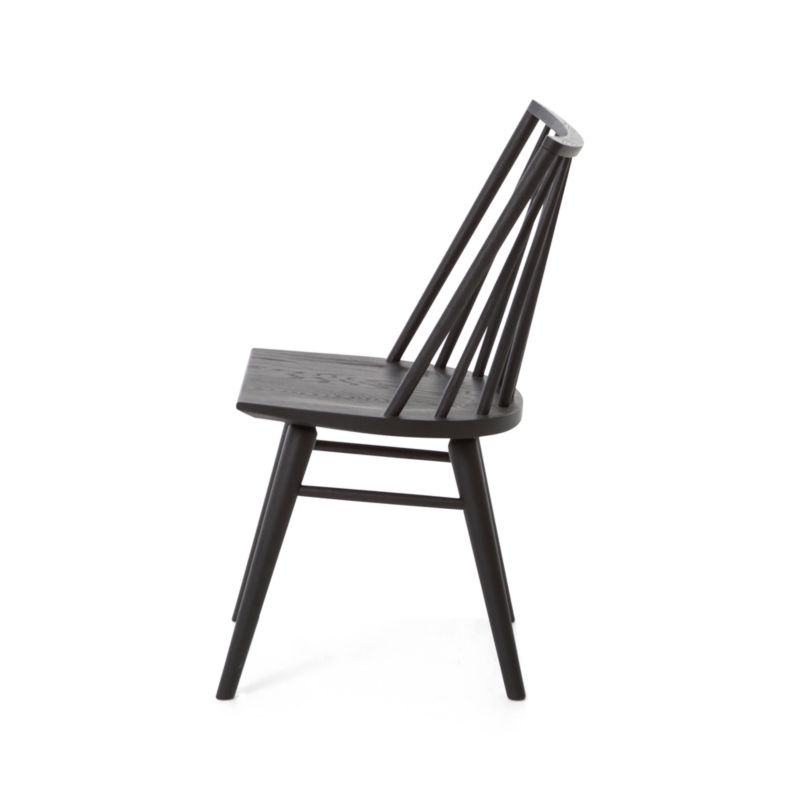 Paton Black Oak Windsor Dining Chair - Image 4