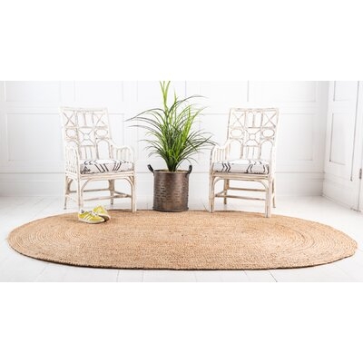 Meador Hand Braided Jute Natural Area Rug - Image 0