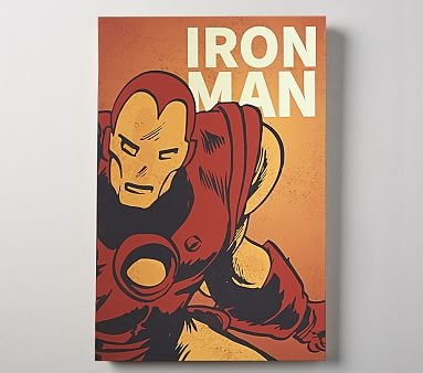 Marvel Super Heroes Glow In the Dark Art, Iron Man - Image 0