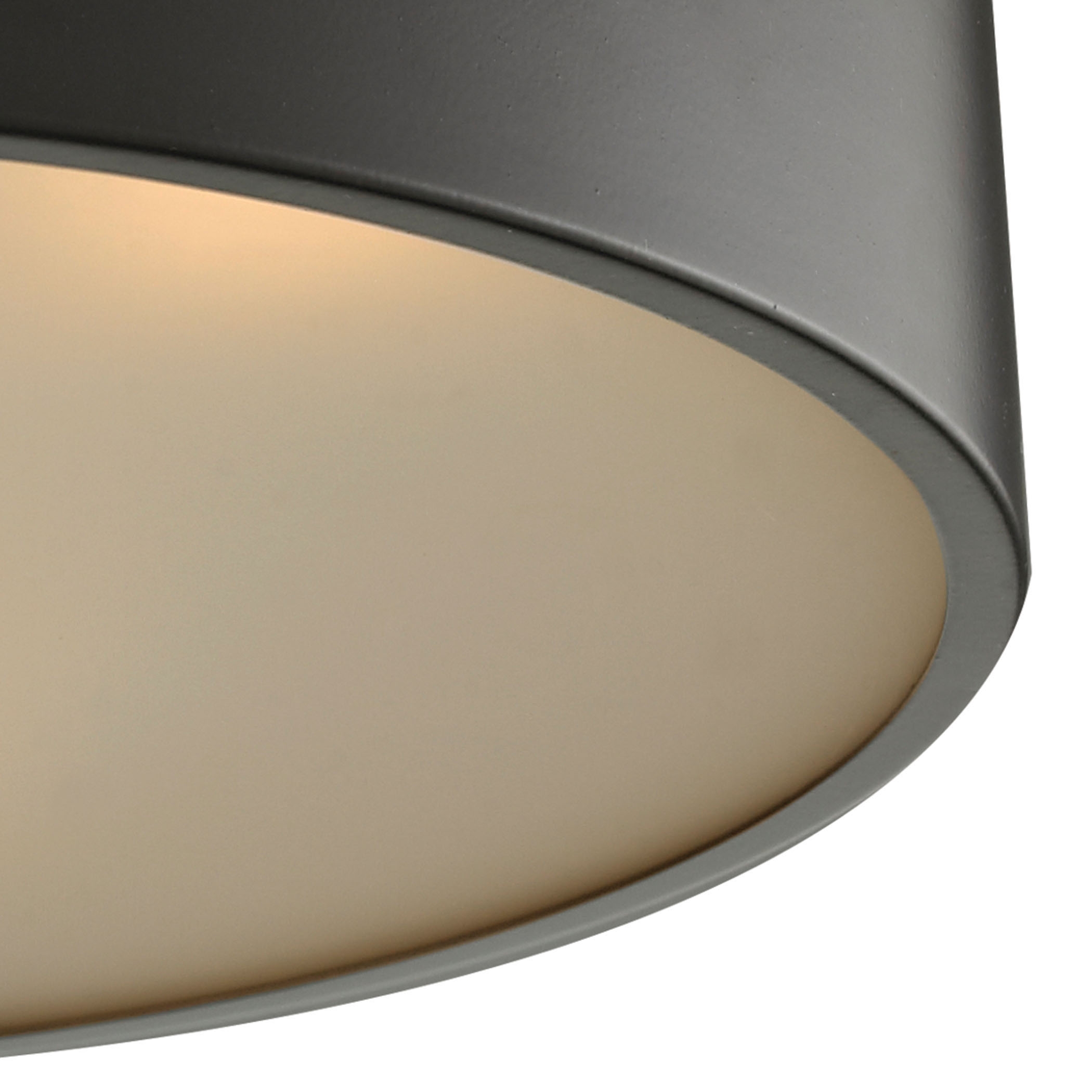 Simpson 14'' Wide 3-Light Flush Mount - Oil Rubbed Bronze - Image 3