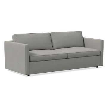 Harris 86" Sofa, Poly , Twill, Silver, Concealed Supports - Image 0