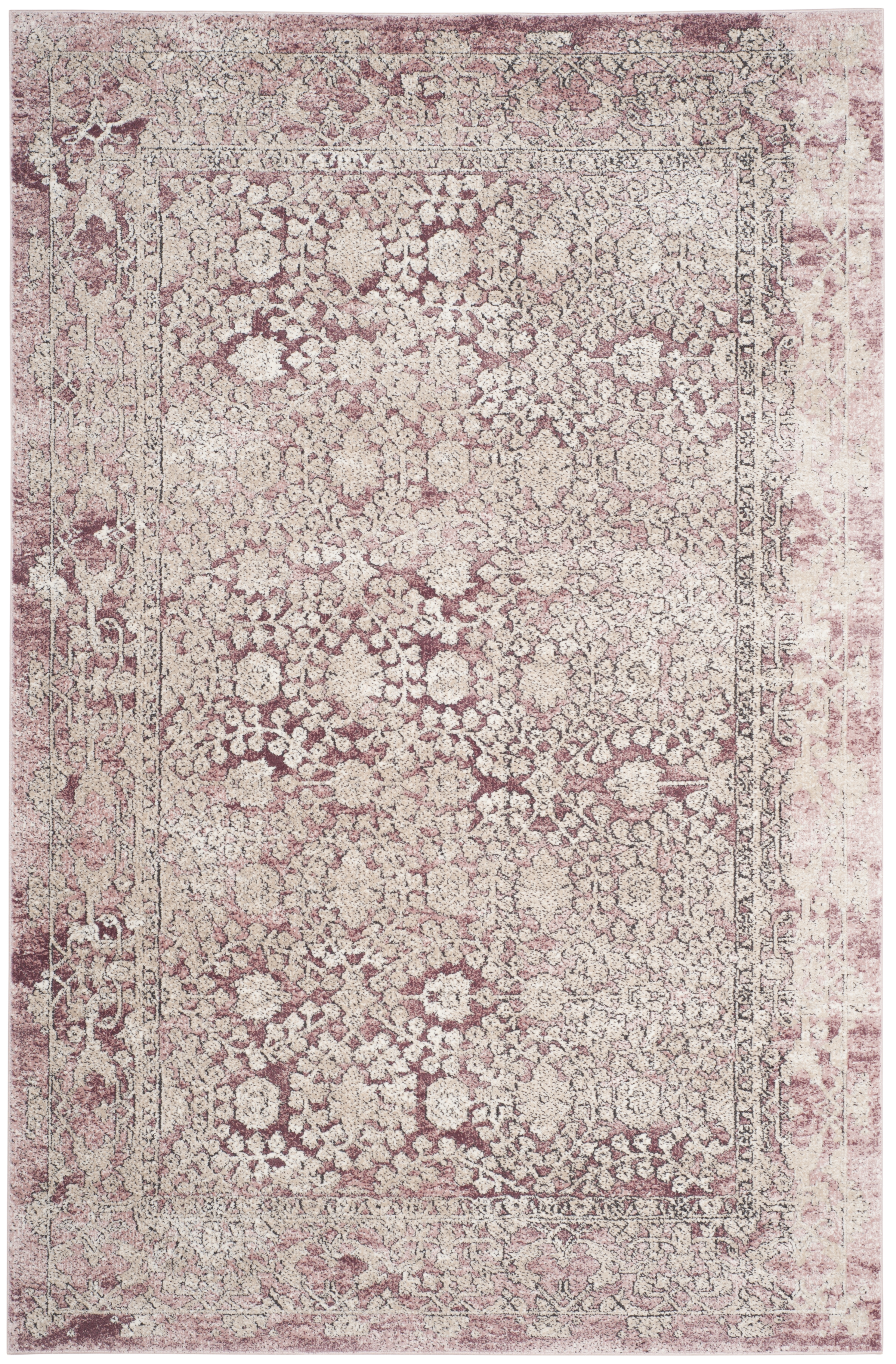 Arlo Home Woven Area Rug, PLM850R, Rose/Beige,  5' 1" X 7' 6" - Image 0