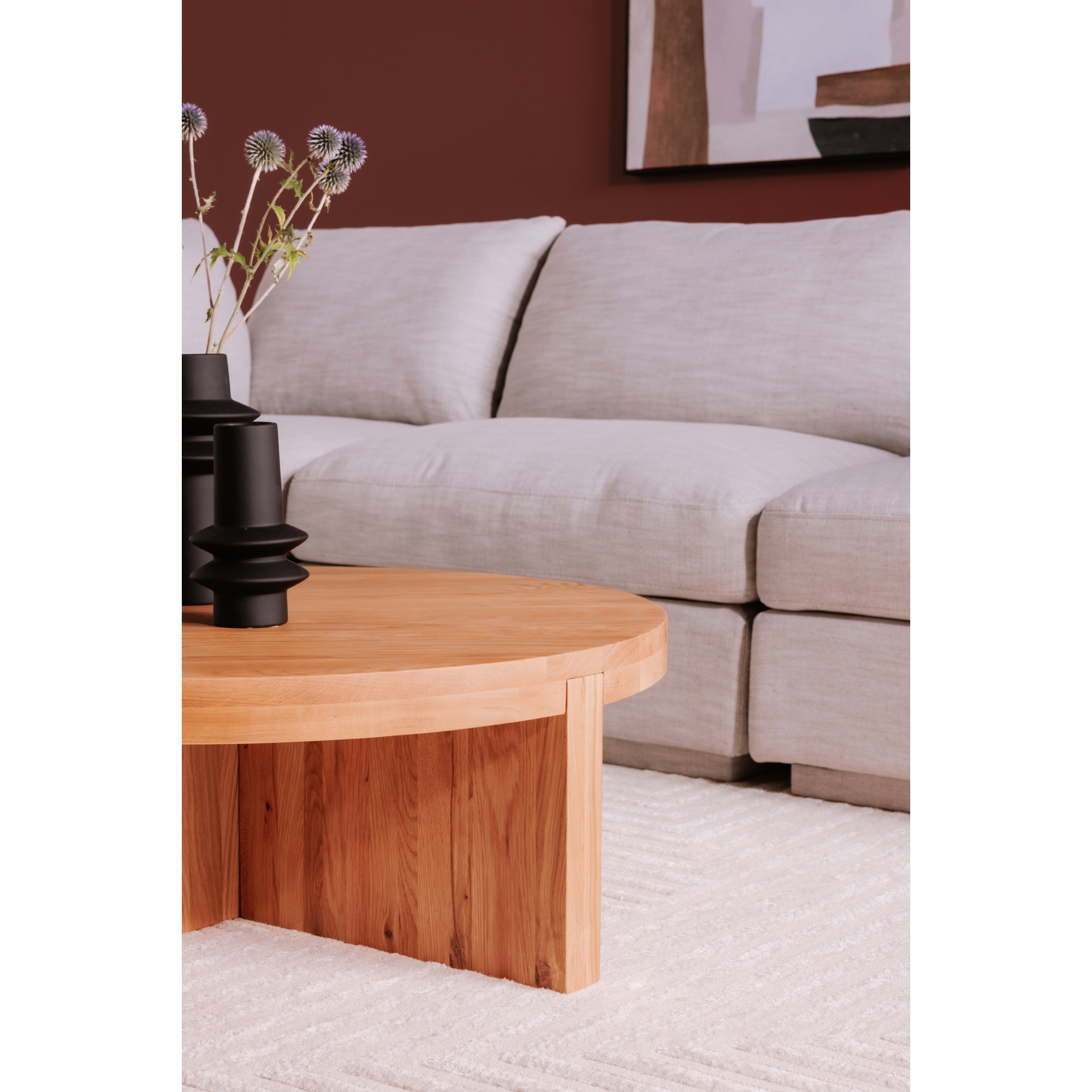 Folke Round Coffee Table Natural - Image 5