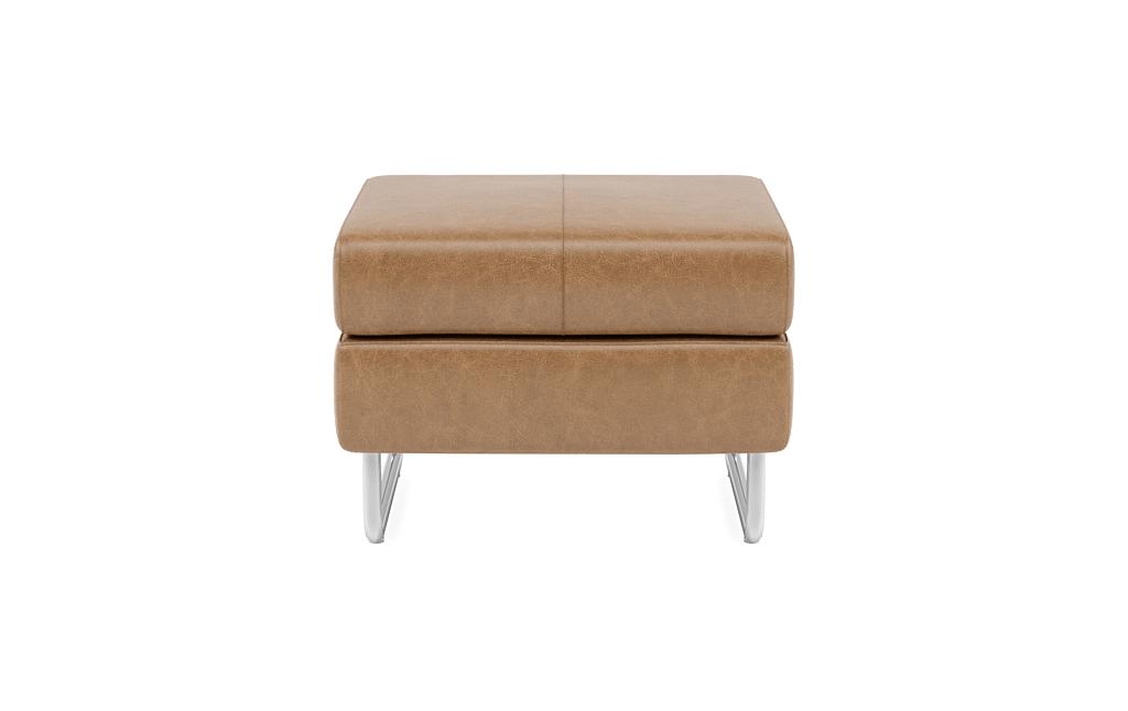 Asher Leather Ottoman  - Image 1