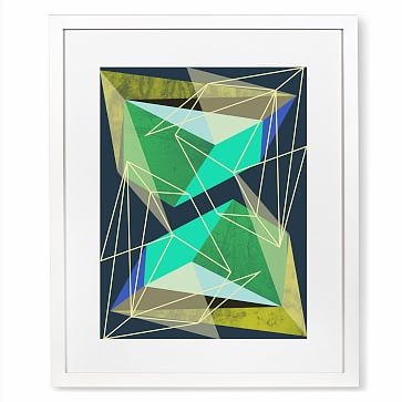 Colorblock VI By Susana Paz, Paper, Black Frame, 13.25x17.25x2, Small - Image 1