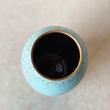Blue Speckle Tall Vase - Image 1