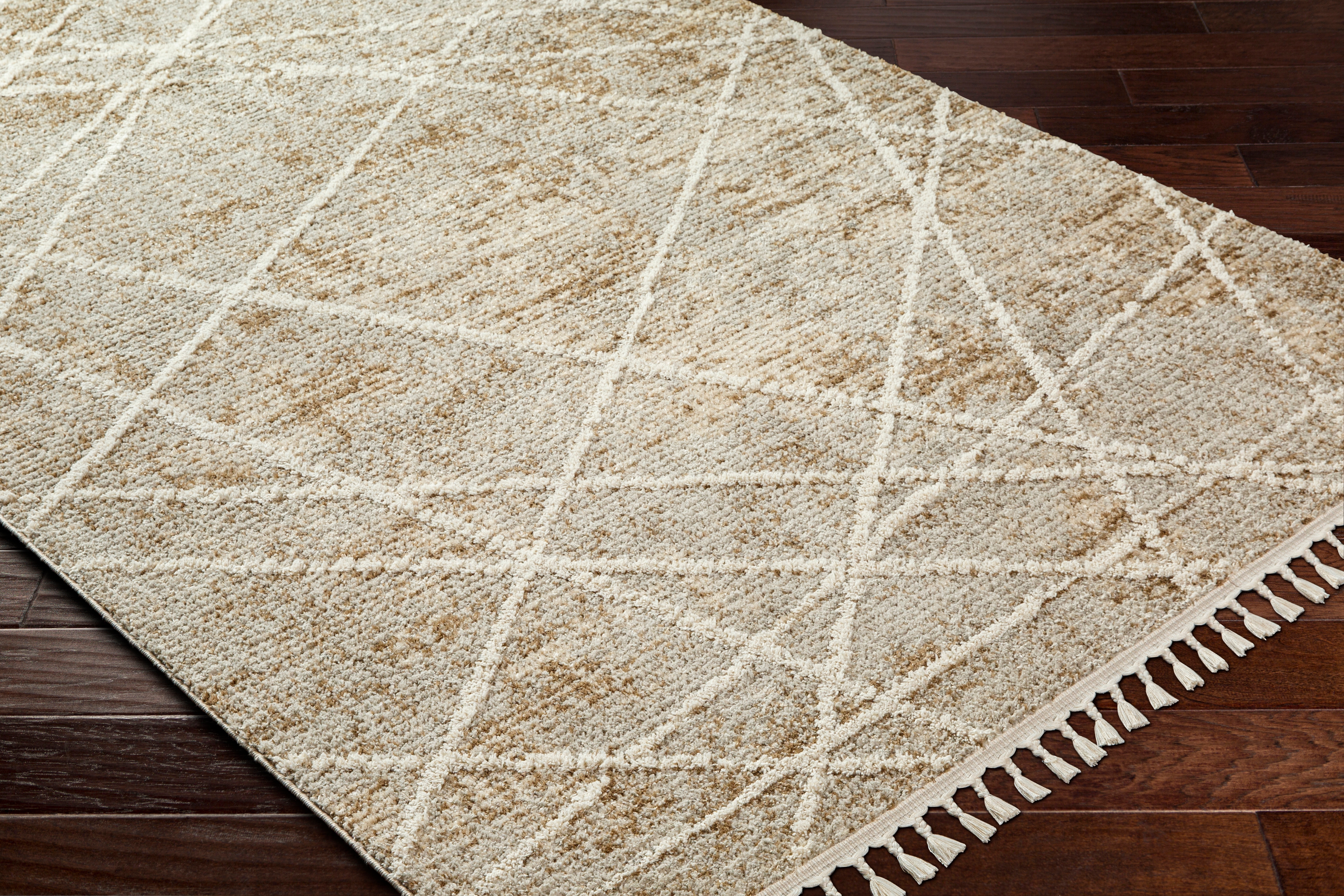 Rudy Beige Indoor 9'2" x 12' Machine Woven Rug - Image 5