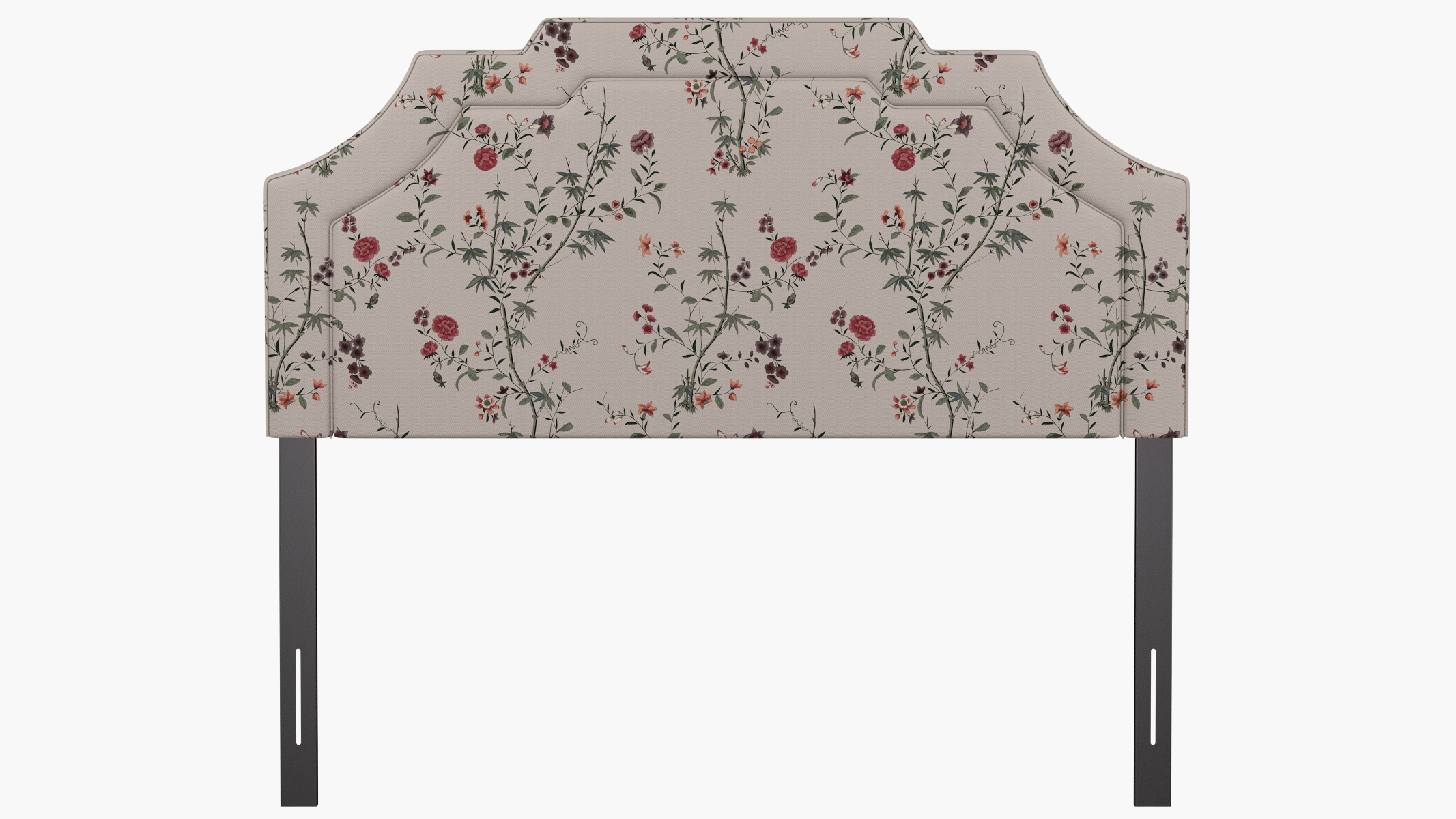 Art Deco Headboard, Multi Bamboo Garden, Queen - Image 1