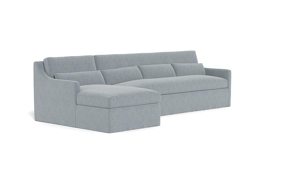 Ella Slipcovered 4-Seat Left Chaise Sectional - Image 1