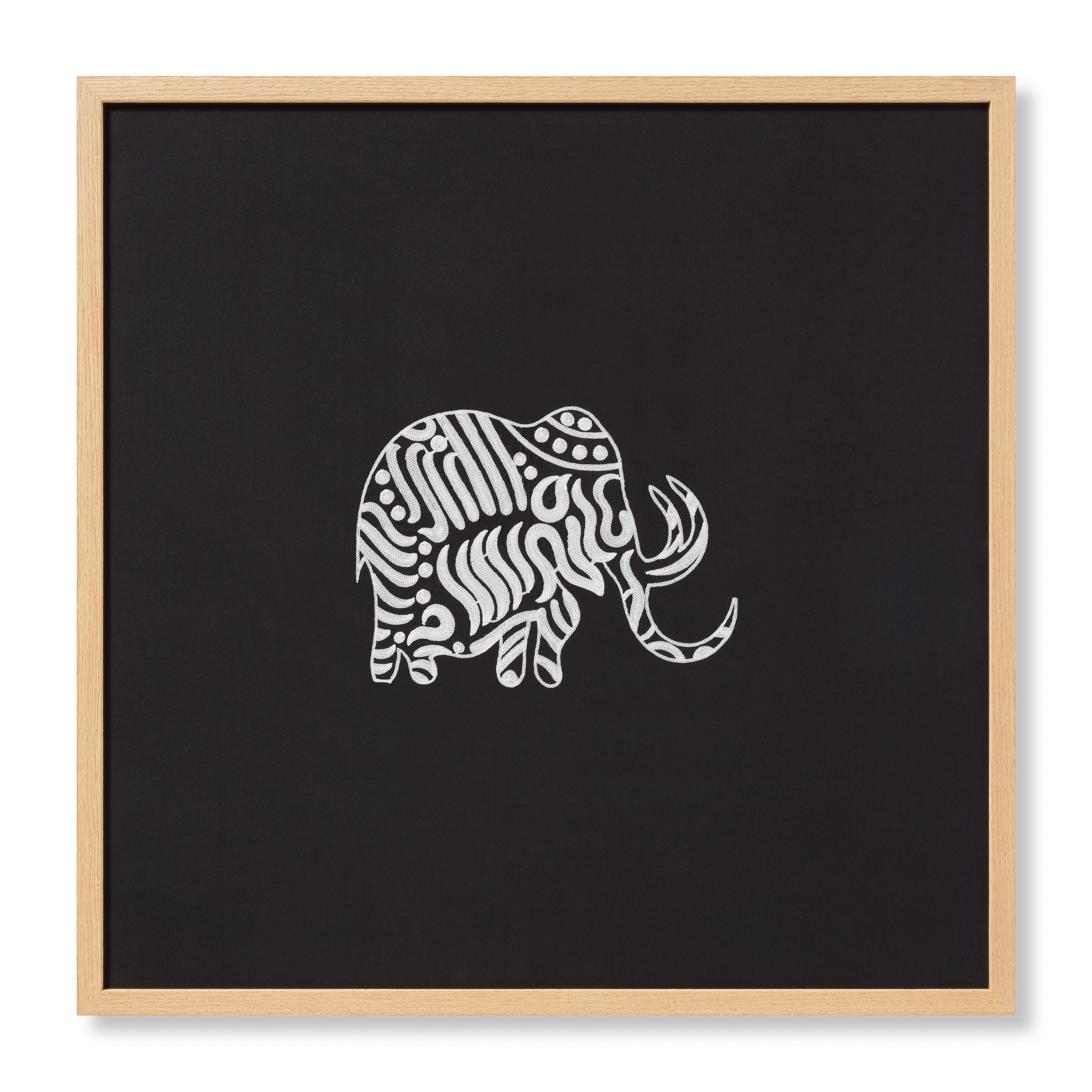 Loloi Giwa Black / Ivory 2'-4" x 2'-4" Wall Art - Image 0
