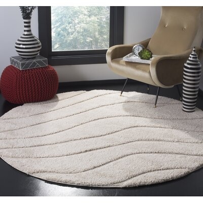 Stacie Abstract Cream Area Rug - Image 0