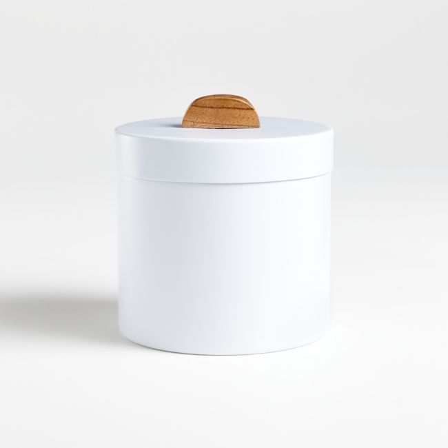Shaillee Small Matte White Canister - Image 0