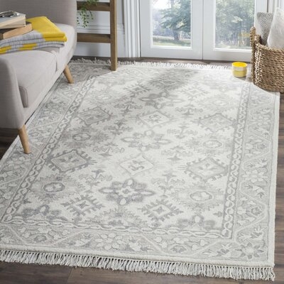 Vahakn Hand-Tufted Wool Light Gray Area Rug - Image 0