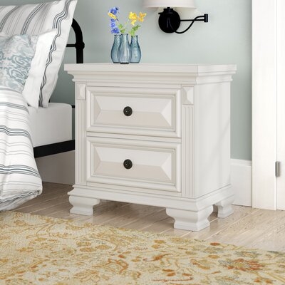 Grantham 2 Drawer Solid Wood Nightstand - Image 0