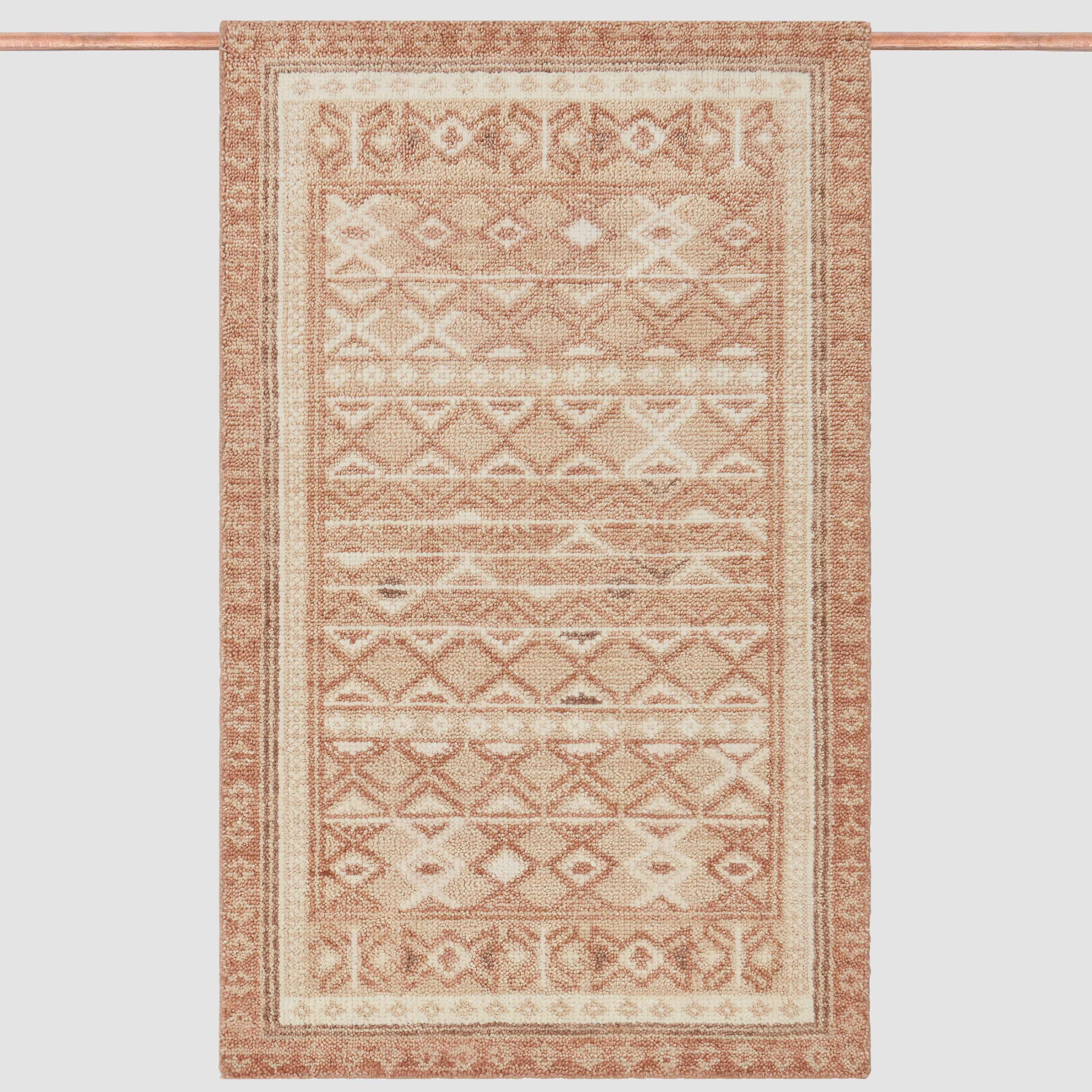 The Citizenry Ekaja Hand-Knotted Accent Rug | 2' x 3' | Clay - Image 0