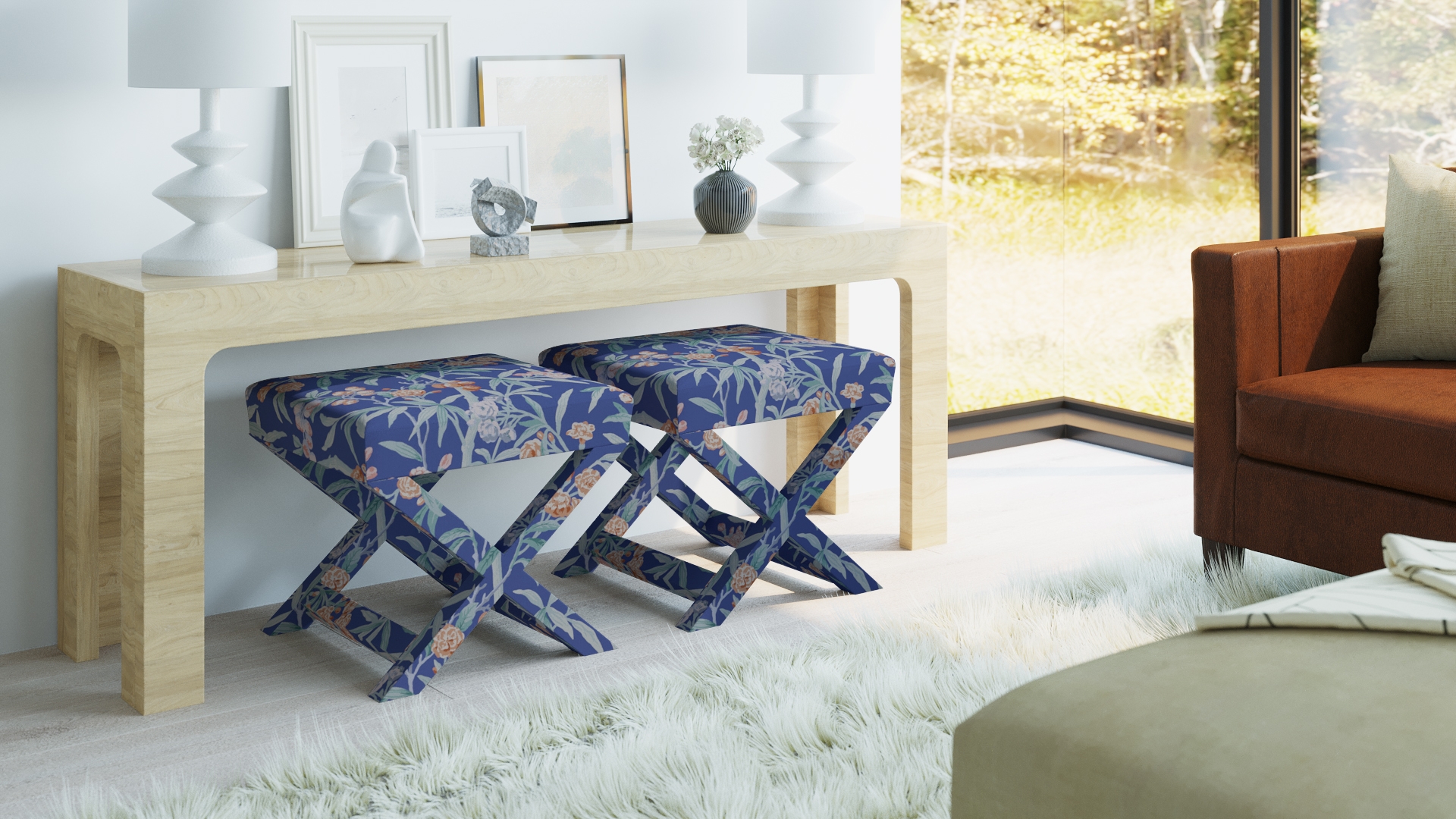 X Bench, Lapis Lanai - Image 4