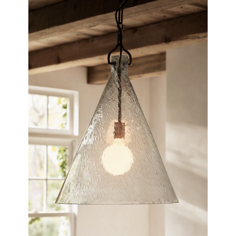 Artesa Oversized Glass Pendant Light 19.5" - Image 1