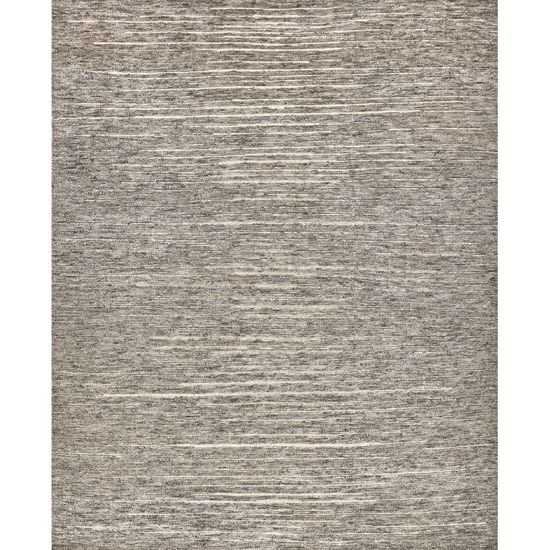 Exquisite Rugs Eaton Hand-Knotted Gray Area Rug Rug Size: Rectangle 9' x 12' - Image 0