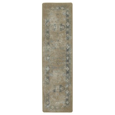 Abba Floral Tufted Brushed Gold Area Rug - Image 0