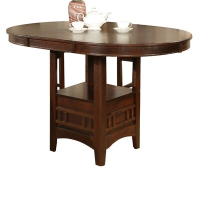 Chael Counter Height Extendable Solid Wood Dining Table - Image 0