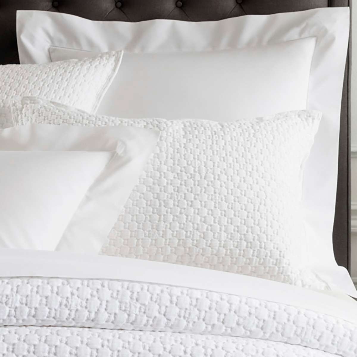 Lodi White Matelasse Sham - Image 0