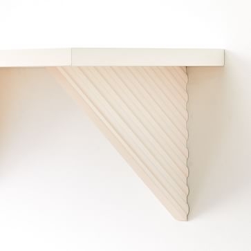 Linear Lacquer Shelf, White, Small - Image 4